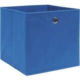 vidaXL Škatle 10 kosov netkano blago 28x28x28 cm modre | Shoptok.si