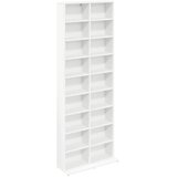 Cd ormar Bijela 65 x 23,5 x 175 cm Konstruirano drvo | shoptok.hr