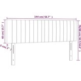 Posteljno vzglavje taupe 144x5x78/88 cm blago, (20932423) | Shoptok.si