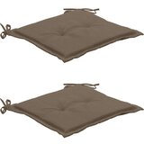  Jastuci za vrtne stolice 2 kom smeđesivi 50x50x3 cm od tkanine | shoptok.hr