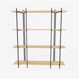 Woody Fashion Polica 160x180x29.6cm Hrast-Crna | Eponuda.ba