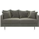 Ghado Siva žametna zofa Esme, 176 cm | Shoptok.si