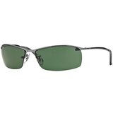 Ray-ban RB3183 004/71 ONE SIZE (63) Srebrna/Zelena Cene
