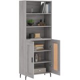  Visoka komoda siva sonome 69,5x34x180 cm od konstruiranog drva | shoptok.hr
