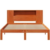 vidaXL Krevet s regalom za knjige bez madraca 135 x 190 cm od borovine | shoptok.hr