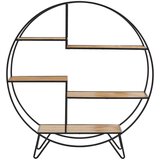 Livetastic regal 120/130/32 cm črna, barve hrasta Cene