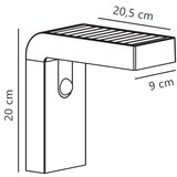 Nordlux LED solarno zidno svetlo sa senzorom ALYA LED/5W/3,7V IP44 | Eponuda.com