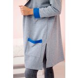 Kesi Two-tone cape with hood purple-blue+gray | shoptok.hr
