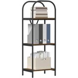 vidaXL Knjižna polica Dimljeni hrast 40 x 30 x 109 cm Konstruiran les | Shoptok.si
