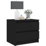  Noćni ormarići 2 kom crni 50 x 39 x 43 5 cm od iverice | shoptok.hr