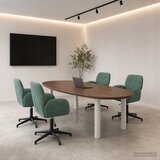  Okretne radne stolice 4 kom. 54 x 55 x 90 cm Morska zelena | shoptok.hr