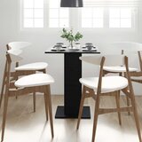 Bistro stol crni hrast 60x60x75 cm inženjerski drvo | shoptok.hr