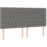 Maison Chic Posteljno vzglavje - Vzglavna omarica 4 kosa svetlo siv 100x7x78/88 cm blago, (22077281) Cene