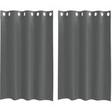 Voile zavjese s ušicama 2 kom tamnosive 140x175 cm | shoptok.hr
