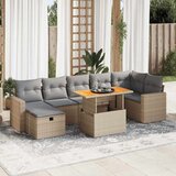 vidaXL 5-dijelni set vrtnih sofa s jastucima poliratan i bagrem bež | shoptok.hr