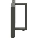  Noge za klubsko mizico v obliki črke T 2 kosa antracitne 60x25x(42-43) cm jeklo, (22123981) | Shoptok.si