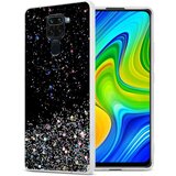 Cadorabo Ohišje, združljivo z Xiaomi RedMi NOTE 9 in črna z bleščicami - Zaščitni ovitek iz prožnega silikona TPU s svetlečimi bleščicami, (20860167) | Shoptok.si