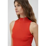 Calvin Klein Prsluk za žene, boja: narančasta, s poludolčevitom