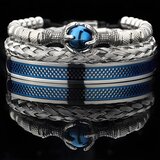 IZMAEL Narukvice CH-34367 - Srebrna / Plava | shoptok.hr