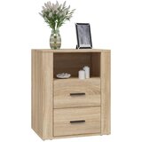  Noćni ormarić boja hrasta 50 x 36 x 60 cm od konstruiranog drva | shoptok.hr