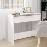 vidaXL Konzolna mizica bela 89x41x76,5 cm jeklo Cene