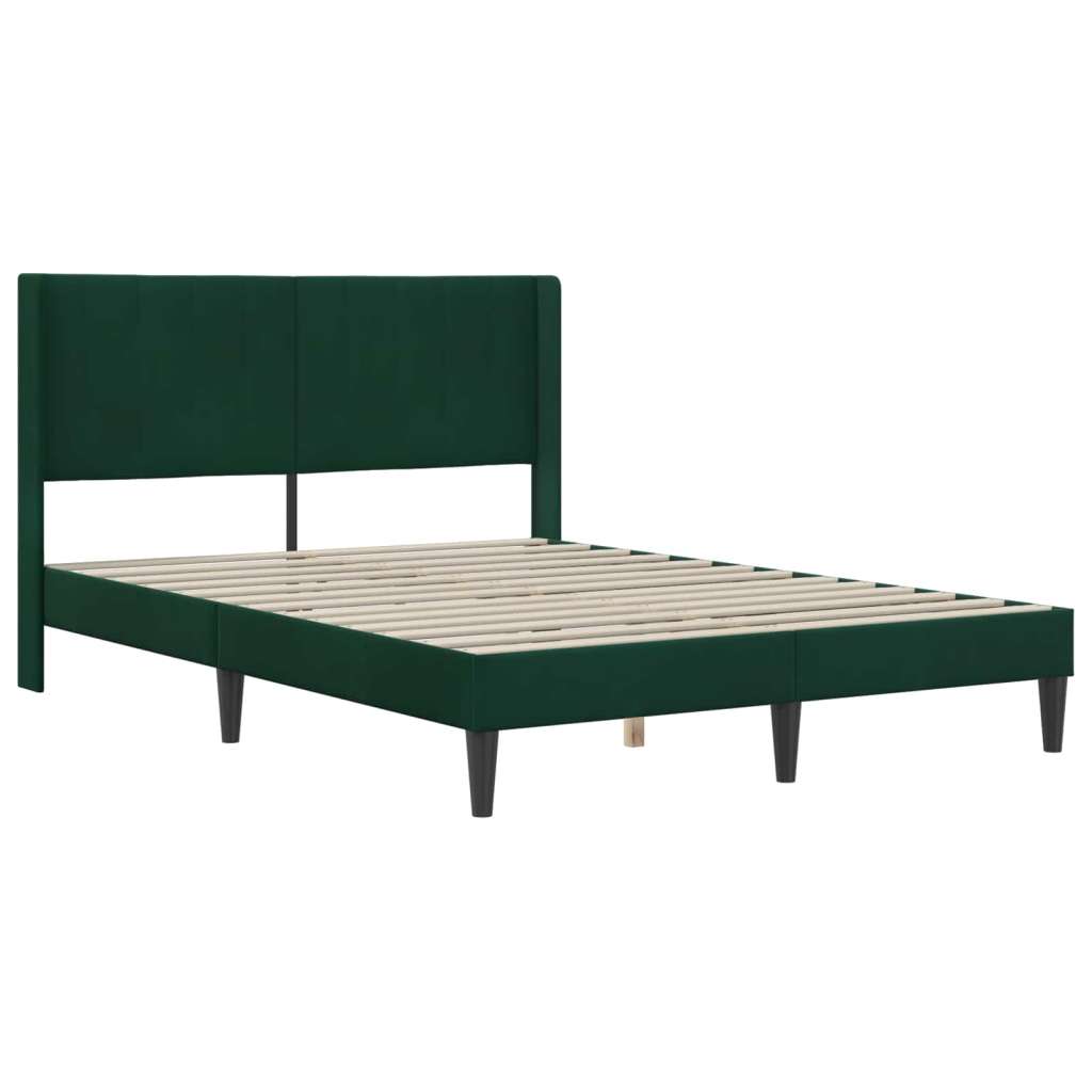 Okvir za krevet Tamnozelena 120 x 190 cm Baršun - Tamnozelena 120 x 190 cm | shoptok.hr