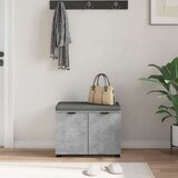  Klupa za hodnik s jastukom Betonski sivi 60 x 38 x 46 cm | shoptok.hr