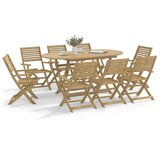  Sklopive vrtne stolice 6 kom 54,5x61,5x86,5 cm od drva bagrema | shoptok.hr