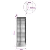  Gabion s žicom debljine 3 5 mm i mrežom 5x5 cm 50x50x150 cm - 50 cm 150 cm 50 cm | shoptok.hr
