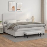  The Living Store Box spring postelja z vzmetnico bela 200x200 cm umetno usnje - Box Spring Postelja, (21520851) | Shoptok.si