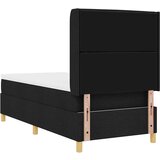 Box Postelja s Pomeranjem in Blazino ter LED Osvetlitvijo Črna 90x200 cm Tkanina, (22048863) | Shoptok.si