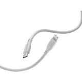 Cellular Line USB kabel SOFT USB-C - MFI, 1,2m siv, (5000059373) | Shoptok.si
