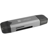 Natec SCARAB 3 čitalnik kartic, konektor USB Type-A in USB Type-C, max 2TB, 5 GB/s, branje kartic microSD / SDHC / T-Flash, Plug&Play, črno siv | Shoptok.si