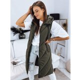 DStreet Ladies quilted vest ZIPIS green TY3218 | Shoptok.si