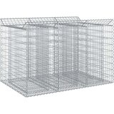  Gabionski uzdignuti krevet 2 pcs Srebrna | shoptok.hr