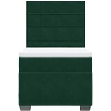 Box spring krevet s madracem tamnozeleni 90x200 cm baršunasti | shoptok.hr