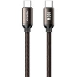 Remax DATA kabl BRUSHED ALLOY TIP C na TIP C CB36 100W,1.2m, braon ( 940 ) Cene