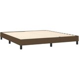 Box spring postelja z vzmetnico temno rjava 180x200 cm blago, (20930371) | Shoptok.si