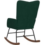  Stolica za ljuljanje tamnozelena baršunasta | shoptok.hr