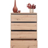 CARRYHOME komoda, antracit, barve hrasta | Shoptok.si