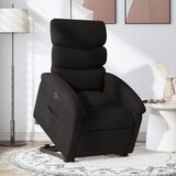 Maison Chic Električni naslanjač - Relax naslanjač s funkcijo vstajanja črn, (22061226) | Shoptok.si