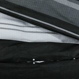  Set posteljine za poplun crno-bijeli 240 x 220 cm pamučni | shoptok.hr