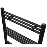  Crni kupaonski radijator za centralno grijanje ravni 600 x 764 mm | shoptok.hr