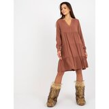 Sublevel Dress-D73761M30361A-brown | Shoptok.si