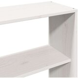  Knjižna postelja brez vzmetnice bela 200x200 cm trden les, (21607154) | Shoptok.si