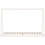  Otroški posteljni okvir bel 90x200 cm trdna borovina, (20787738) | Shoptok.si