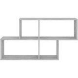 vidaXL Stenska polica betonsko siva 100x18x53 cm iverna plošča | Shoptok.si
