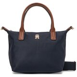 Tommy Hilfiger Ročna torba Popette Mini Tote AW0AW17709 Mornarsko modra | Shoptok.si