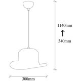 Opviq lights Črna viseča svetilka s kovinskim senčnikom ø 30 cm Sivani – | Shoptok.si
