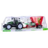  Zeleni poljoprivredni traktor s prikolicom i mješalicom za stočnu hranu 50 cm | shoptok.hr